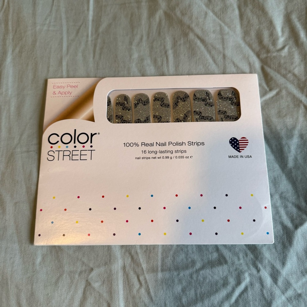 *Rare, HTF* Color Street: Fa-La La | Silver Music Metallic Glitter Sparkle - Picture 3 of 8